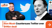 Elon Musk Countersues Twitter