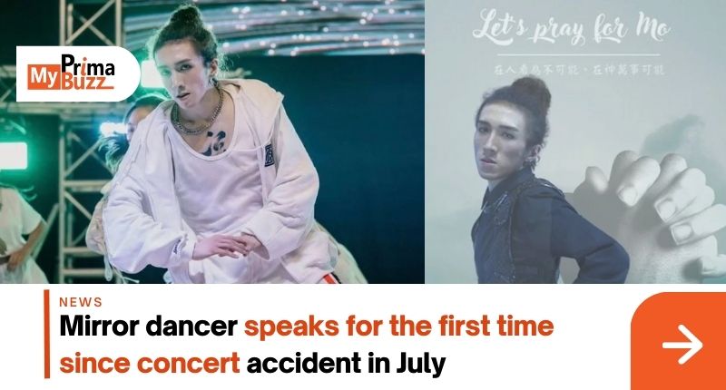 Mirror dancer speaks for the first time since concert accident in July