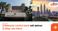 Malaysia Central Bank Will Deliver 25Bp Rate Hikes