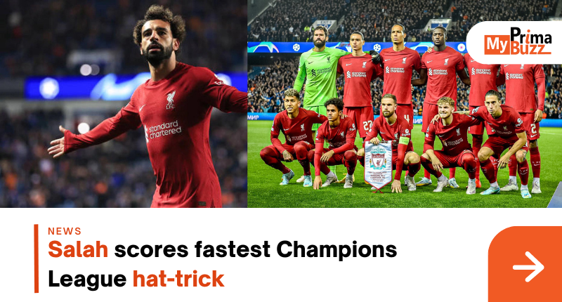 Salah Scores Fastest Champions League Hat-Trick