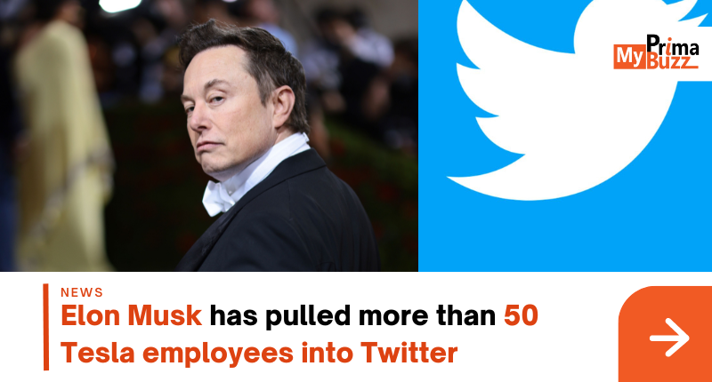 Elon Musk Has Pulled More Than 50 Tesla Employees Into Twitter